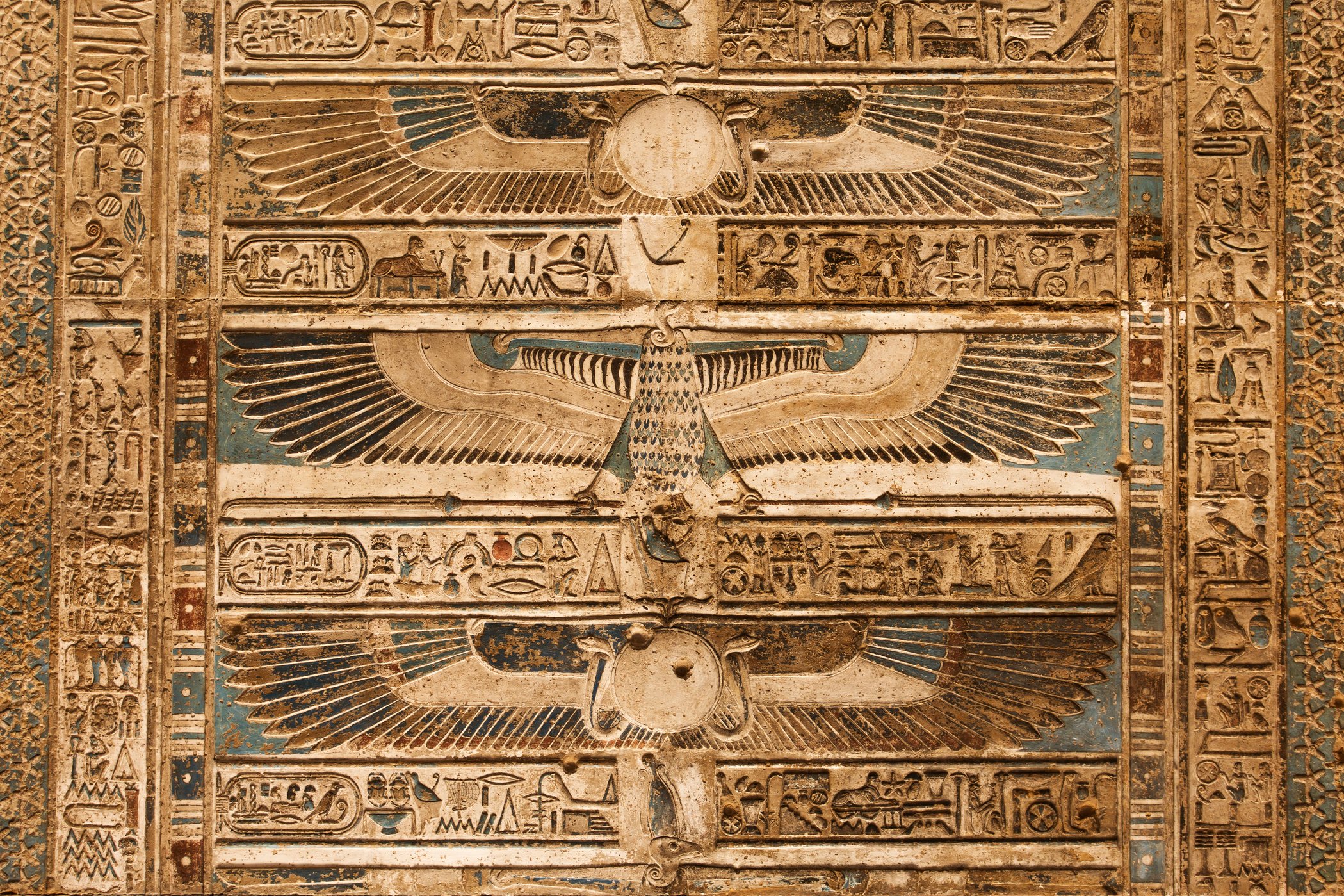 Hathor temple in Dendera, Egypt